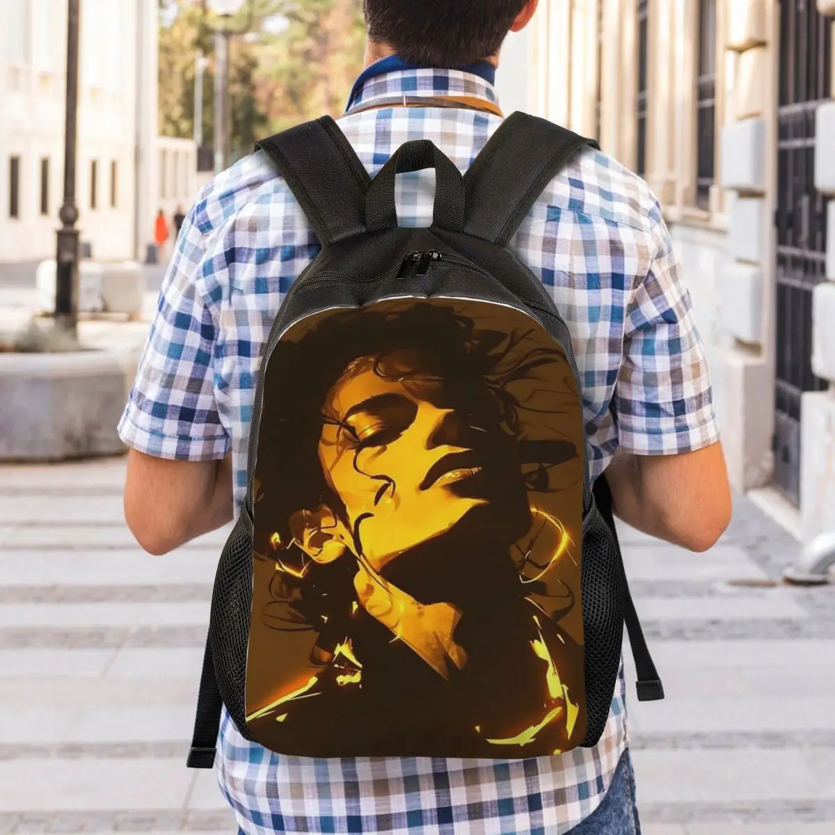 The King Of Pop Michael Jackson Backpack Student Boys Girls BookBag School Bag Computer Shoulder Bags