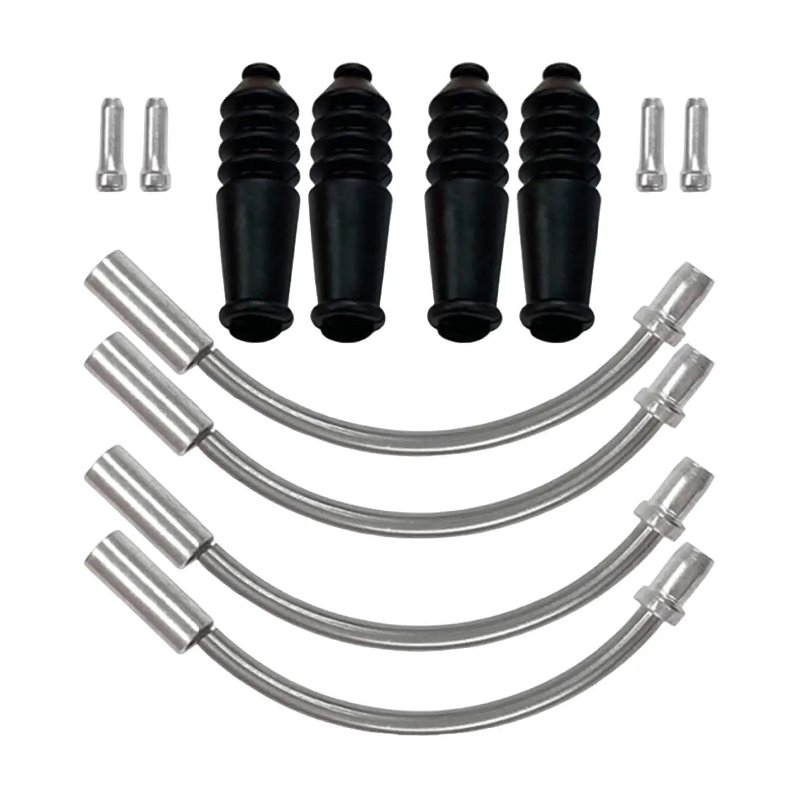 

Велосипедный тормозной трос с лапшой, направляющая трубка, резиновая втулка, изогнутая трубка, набор запасных частей для велосипеда для аксессуаров BMX и настройки