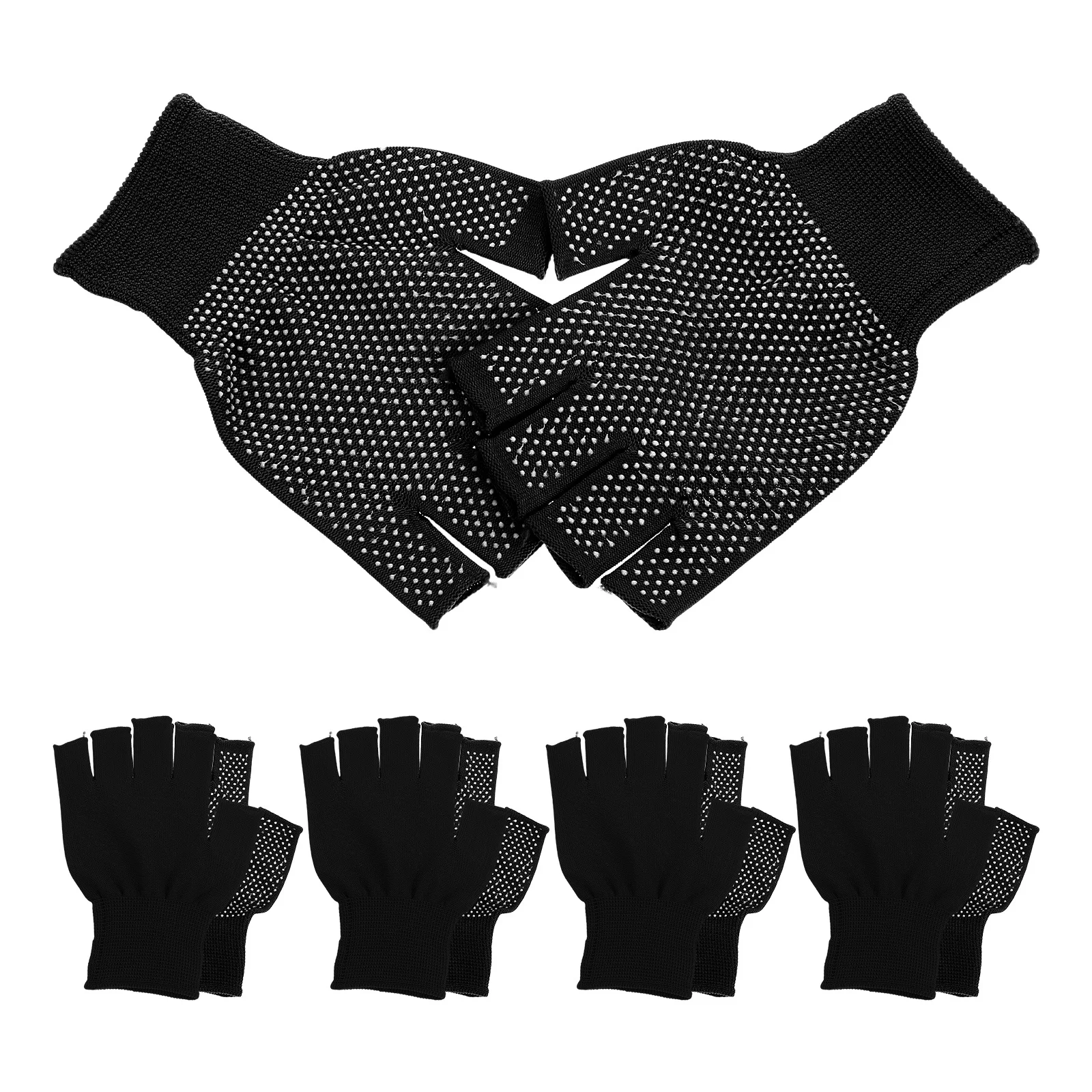 

5pcs Women'S Fingerless Winter Warm Non-Slip Work Gloves For Texting Driving Hiking Running Touchscreen Lightweight Breathable