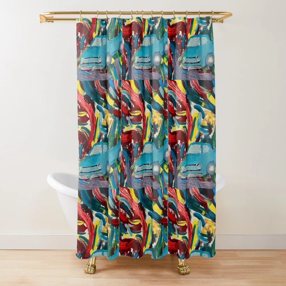 

Truck abstract Shower Curtain In The Bathroom Shower Bath Curtain