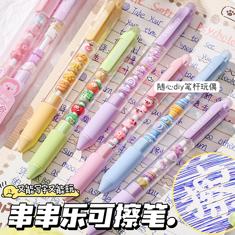 

Press The Erasable Neutral Cute Cartoon String Music Set Pen, Elementary Practice Calligraphy Quick-drying Brush Question Pen