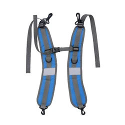 2 PCS Portable Travel Backpack Padded Shoulder Straps Nylon Adjustable Waistband