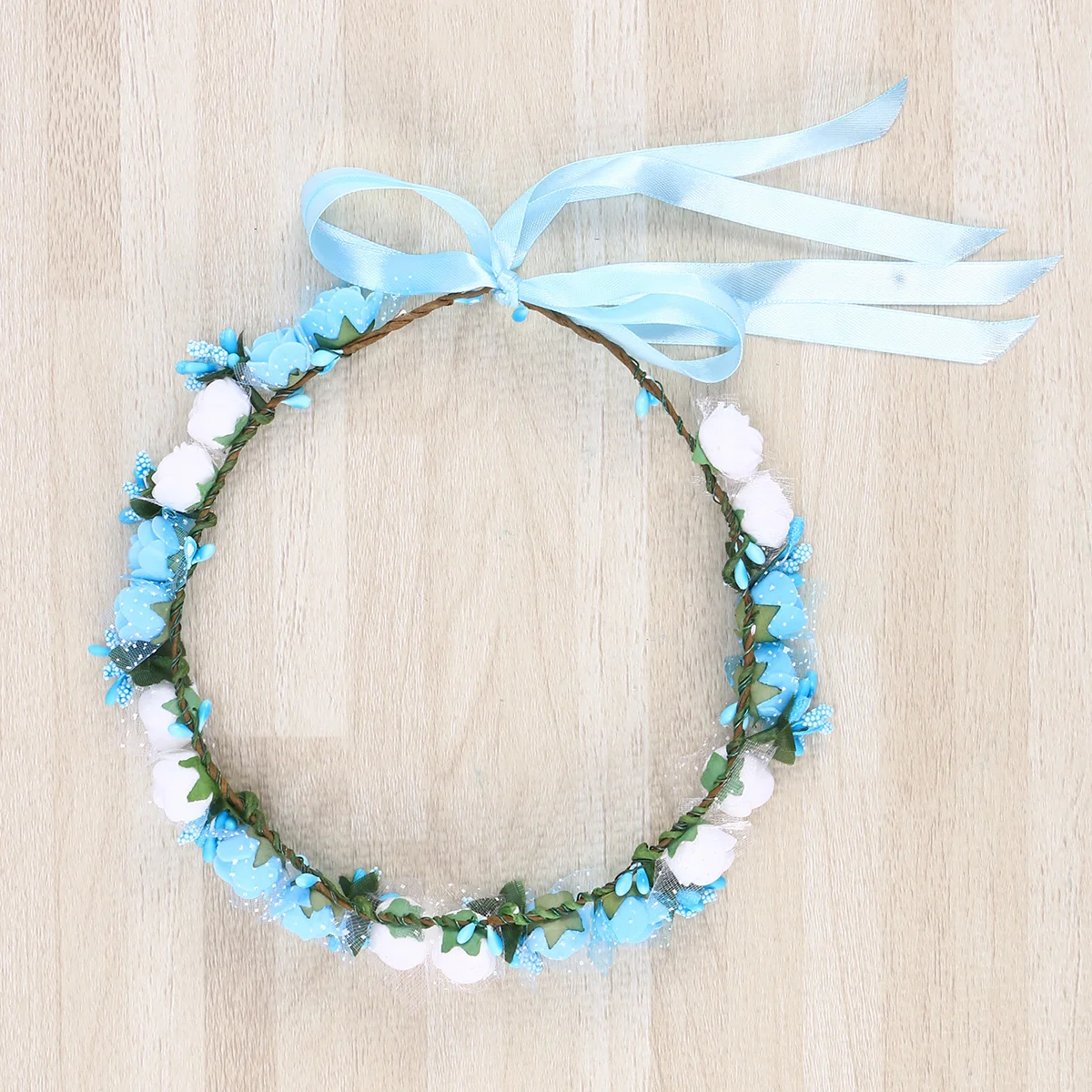 عصابة رأس زهرية قابلة للتعديل لحفلات الزفاف، تاج الزفاف، تاج الزهور، تصميم أنيق للتصوير الفوتوغرافي لحفلات الزفاف على الشاطئ #4