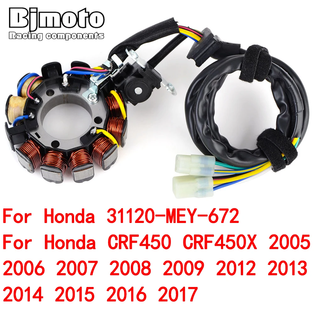 

CRF 450 X Stator Coil For Honda 31120-MEY-672 CRF-450 CRF-450X 2005 2006 2007 2008 2009 2012 2013 2014 2015 2016 2017