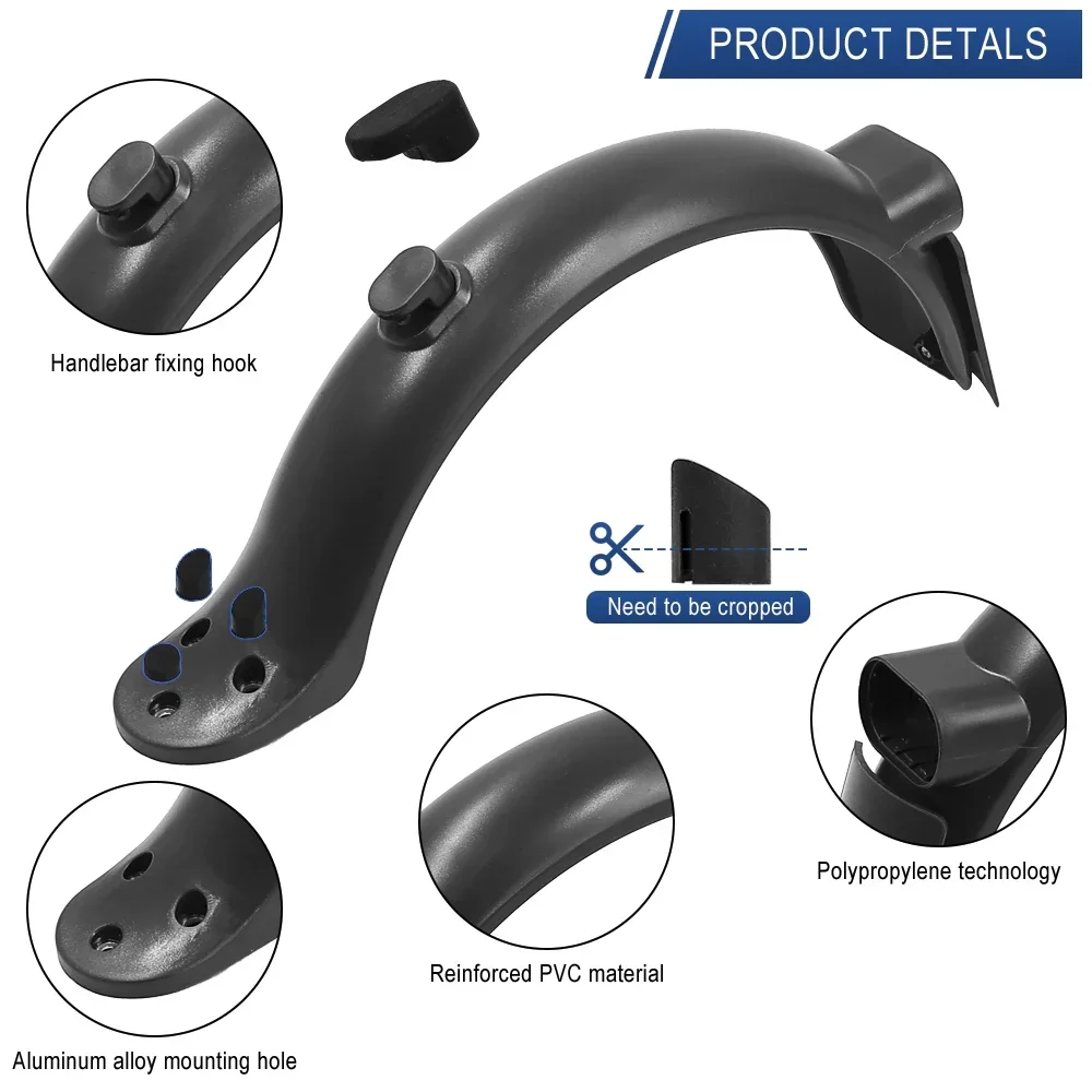 مجموعة واقي الطين الخلفي لهاتف Xiaomi Mi3 Pro 2 مع دعم لوحة الترخيص الفرامل الخلفية الضوء الخلفي ملحقات أجزاء الحرس الخلفي