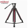 Miliboo-プロの放送映画とビデオ三脚、デジタル一眼レフカメラカムコーダースタンド、流体ヘッド、m8l、m8t、m8百l、m8dt、18 kg負荷 6