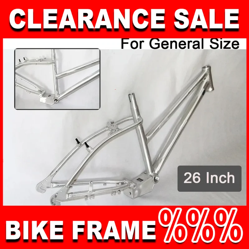

26Inch Original Firm Road Bike Frame Rear 135mm Opening Size Kids Bike Frameset Aluminum Alloy E Bicycle Accessories Rim Brake
