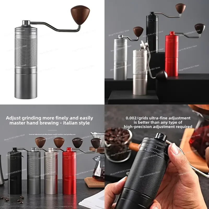 Hand grinder, coffee machine, hand grinder, small portable 420 steel core