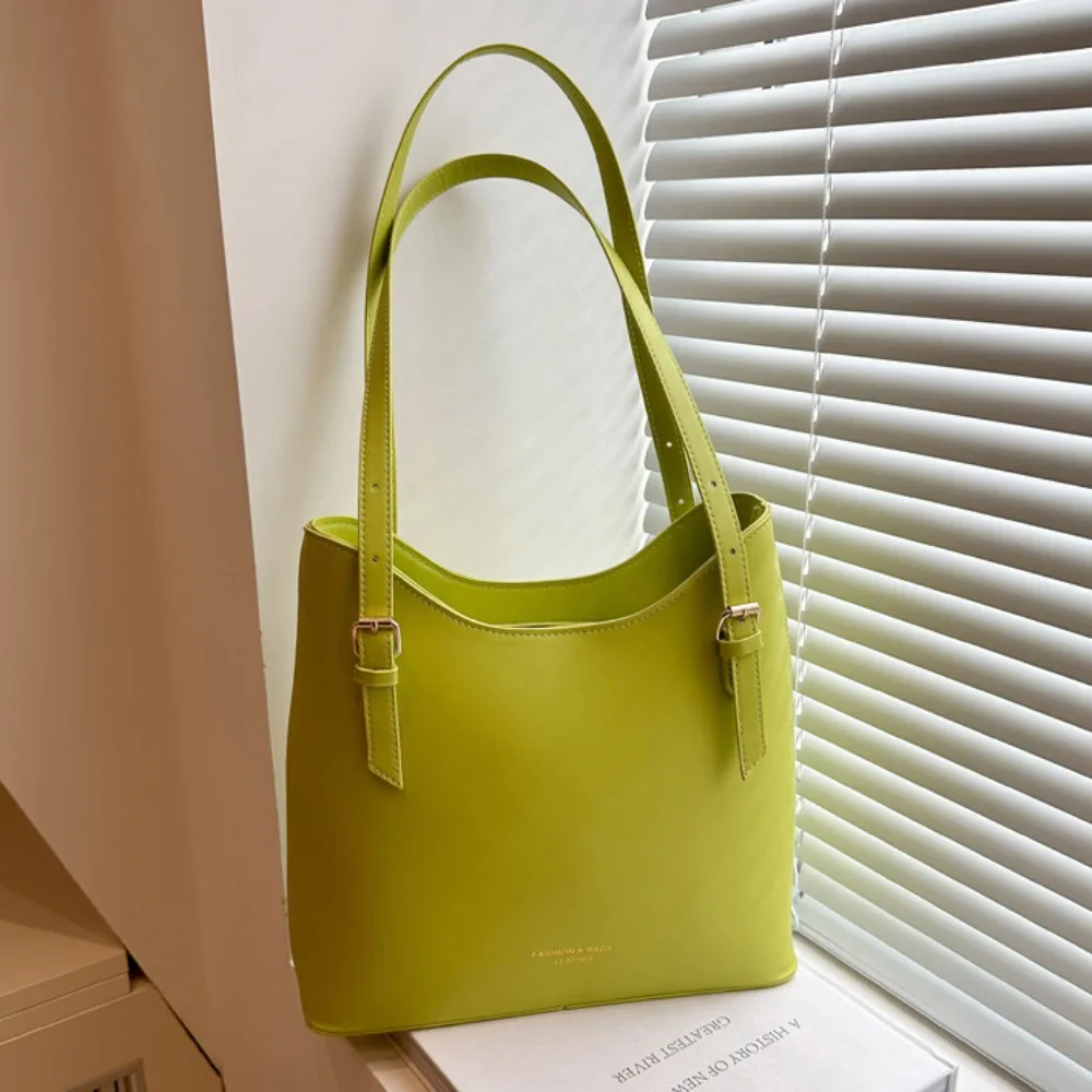 

Простая большая сумка большой емкости, сумка из искусственной кожи, винтажные сумки, сумка для подмышек, однотонная однотонная сумка на плечо для студентов