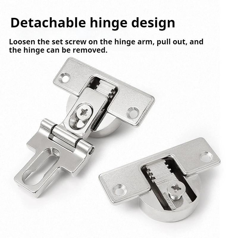 Cabinet door folding door hinge with 180 degree flat opening and adjustable inner gap cabinet flat push foldingdoor hingespecial
