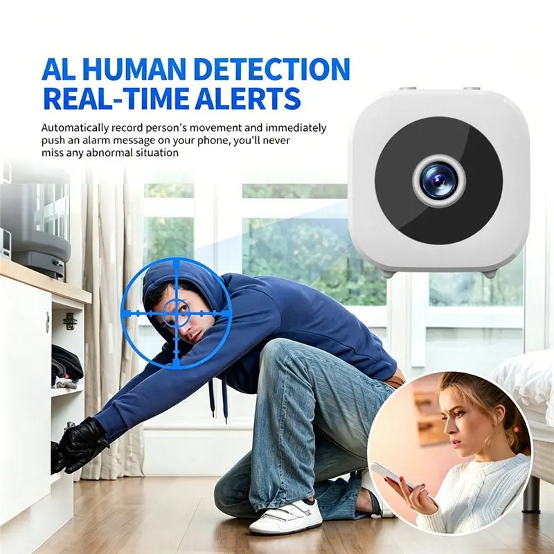 [LXYA68Z!] Wireless Security Nanny Camera 32G Mini Wifi Smart Monitor Video Recording Voice DV Recorder Indoor Covert Surveillan
