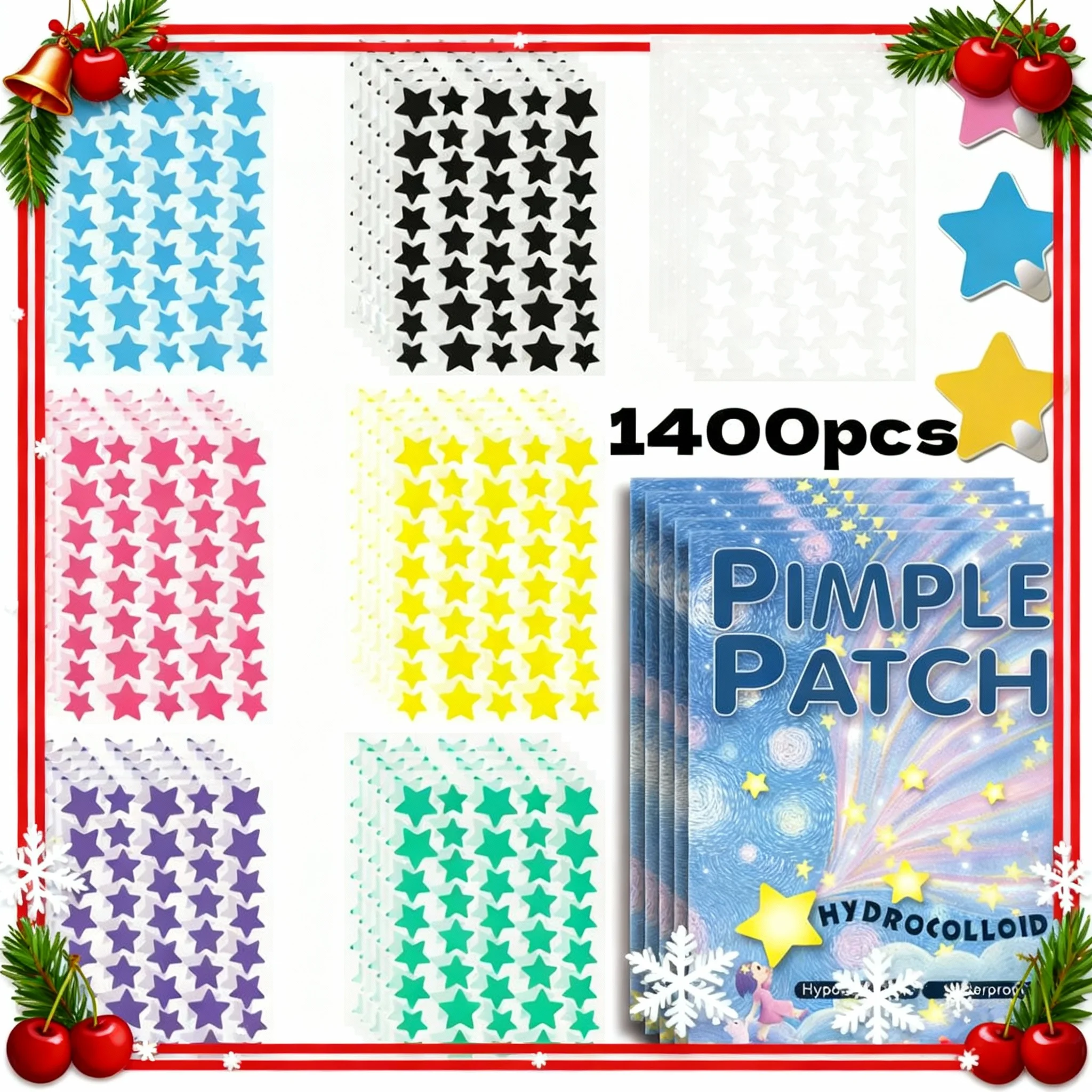 1400 قطعة سعة كبيرة ستار حب الشباب التصحيح غير مرئية المخفي مكافحة حب الشباب بقع الغروانية المائية غطاء البقع علامات ماكياج أداة