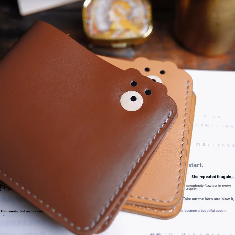new-leather-card-holder-wallet-integrated-men-women-cute-cartoon-short-money-clip-portable-small-multi-function-bag