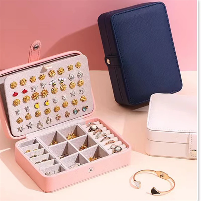 

Portable Jewelry Storage Box 2024 New High-end Exquisite Large Capacity Travel Jewelry Bag Jewelry Box Organizer