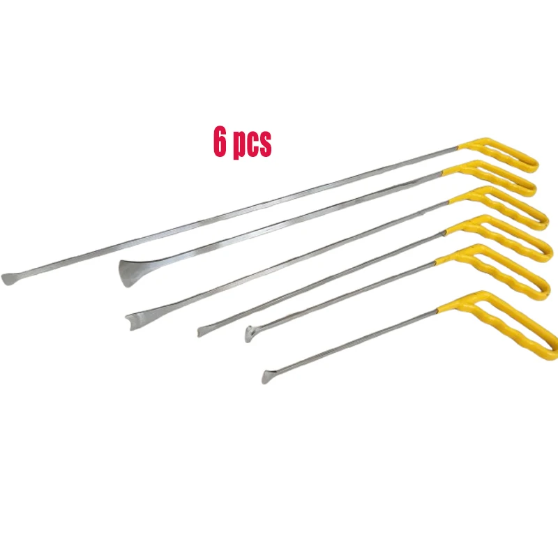 6 قطعة ذيل الحوت على شكل هوك هوك لإصلاح دنت السيارة الطلاء أقل إزالة دنت ورقة السيارات إصلاح الجسم موتو دنت إزالة #6