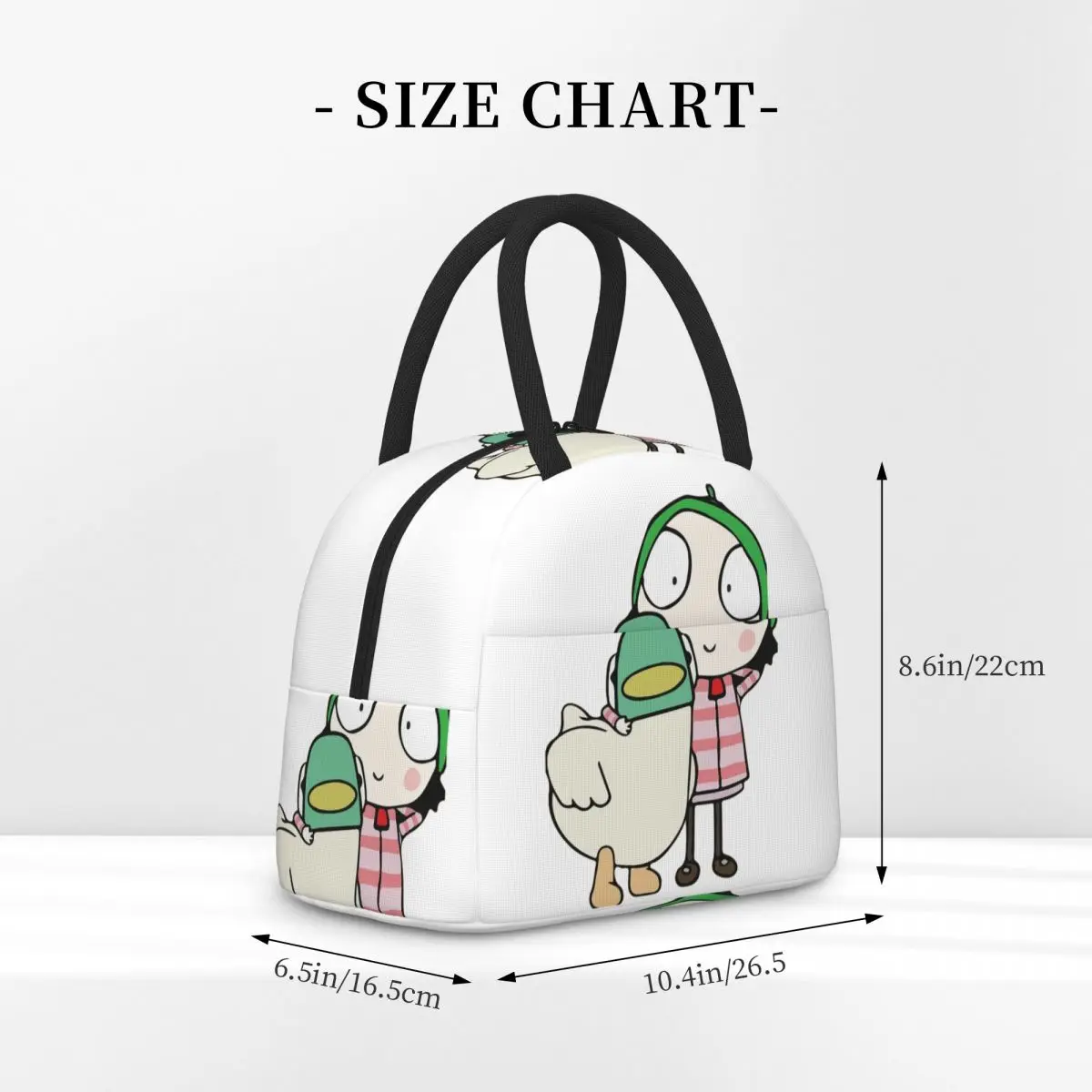 سارة وبطة تتمتع معزول حقيبة الغداء للنساء مكتب برودة صندوق طعام حراري حمل حاوية صناديق الغداء مانعة للتسرب