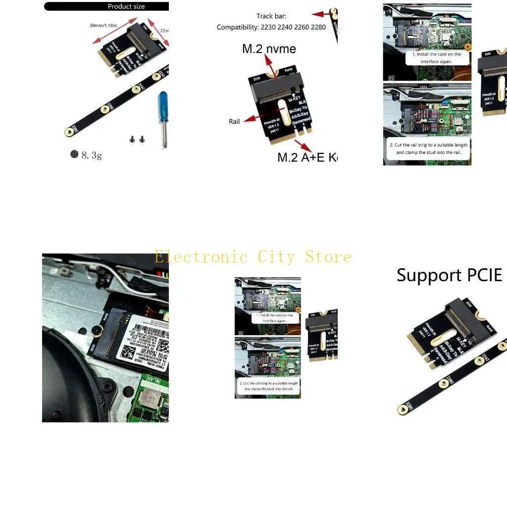 

PCIE4.0 M.2 NVME Адаптер PCIe Адаптер Установка для 2230 2242 2260 2280 M.2.