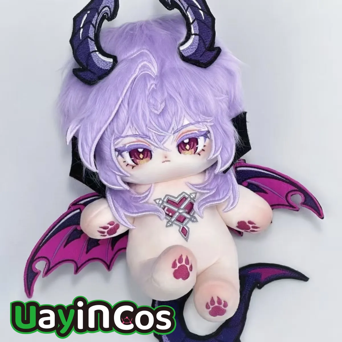 

20 см Genshin Impact Durin, мягкие плюшевые игрушки, кукла, рог, крылья, хвост, одежда, аниме-фигурка, игровые украшения, игрушки, подарки для детей, косплей