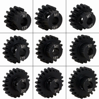M1 5mm 45#steel Motor Gear 13t 14t 15t 16t 17t 18t 20t 21t Black Steel Metal Pinion Motor Gear For 1/8 Rc Model Car Motor