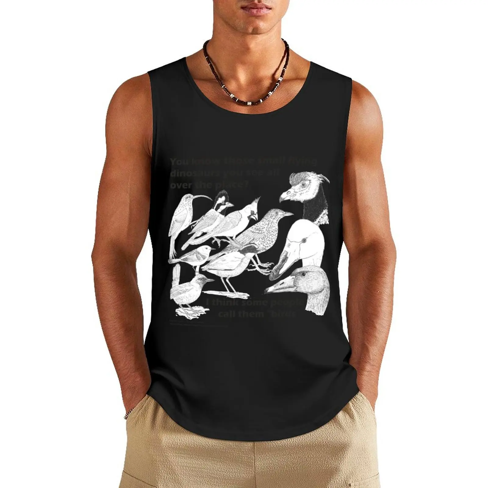 Those small flying dinosaurs Tank Top bodybuilding for men sleeveless shirt man gym t shirt gym