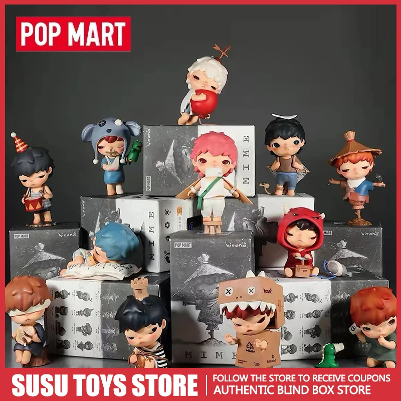 

POP MART Hirono Mime Series Blind Box - Surprise Mystery Box with Cute Anime Action Figures, Desktop Ornaments & Collectible Gi