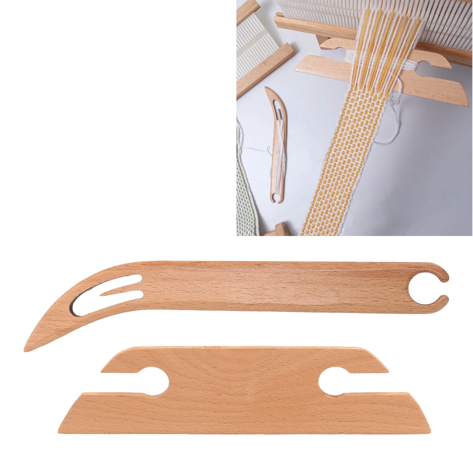 Weaving Tools Wood Weaving  Wooden Weaving  Portable Smoothly  Weaving  for Inkle Looms Table Looms