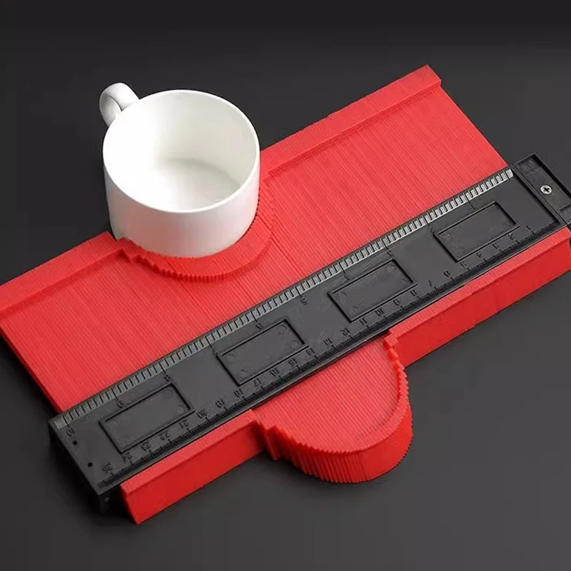 Profile Contour Gauge Line Copier Ruler Cutting Template Construction Woodworking Measuring Instrument Ceramic Tiling Tiles Tool