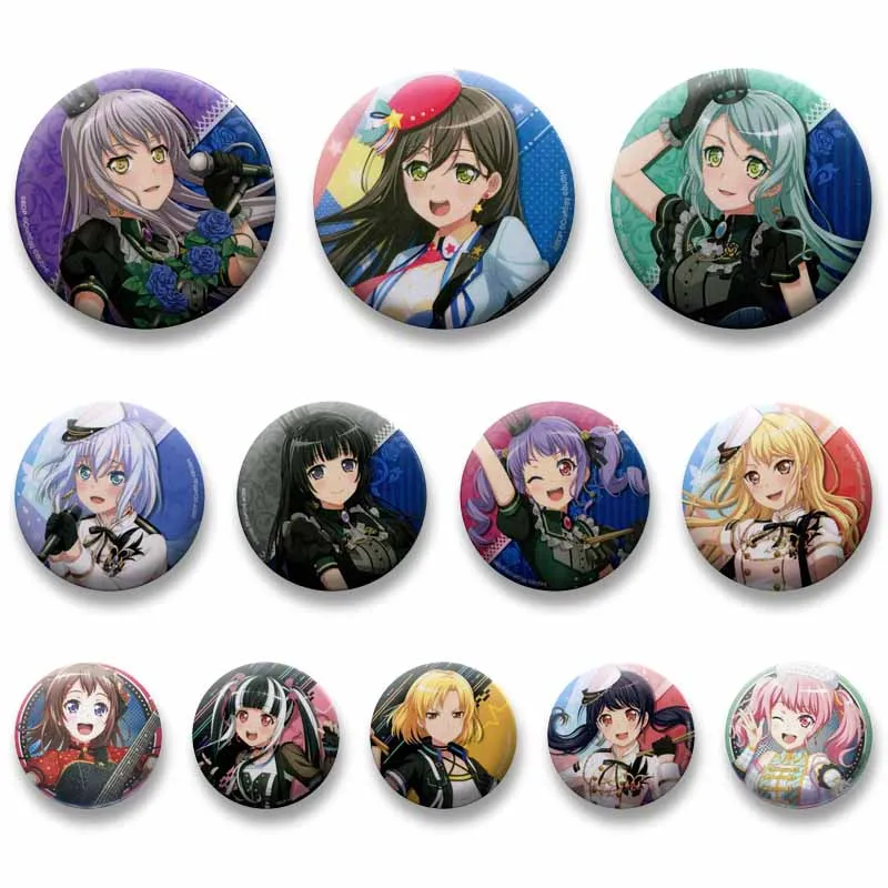 BanG Dream Tomori Soyo Nagasaki Anon Chihaya Soft Button Pins Cartoon Character Lapel Brooch Jewelry Badge for Backpack Hat Gift