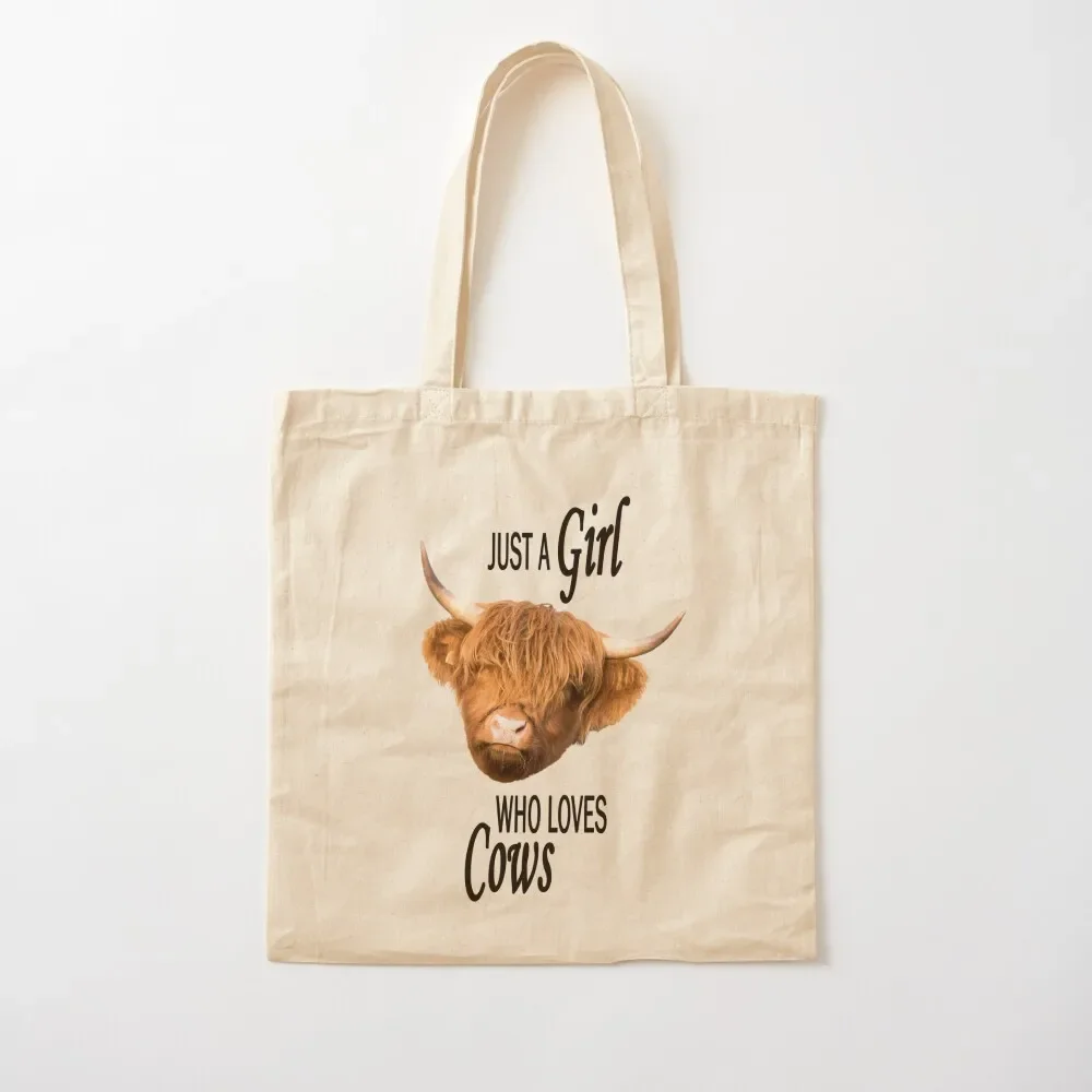 

Just a Girl Who Loves Cows Tote Bag tote screen large Women's Canvas