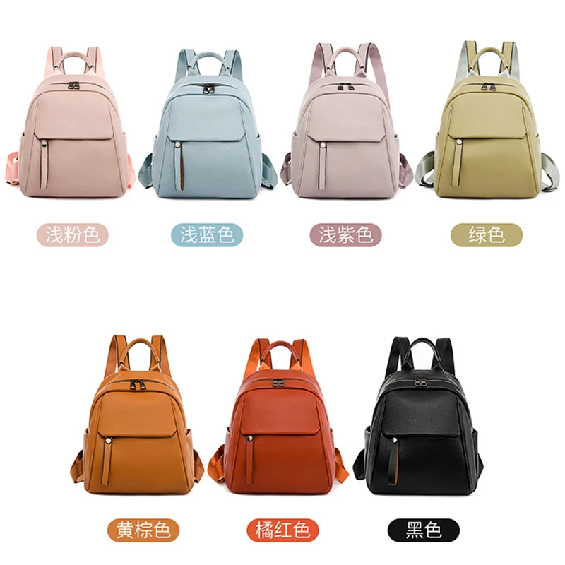 Fashion Women Backpack Luxury Soft Leather Backpacks Female Small School Bags for Teenage Girls Designer Casual Mochila Feminina