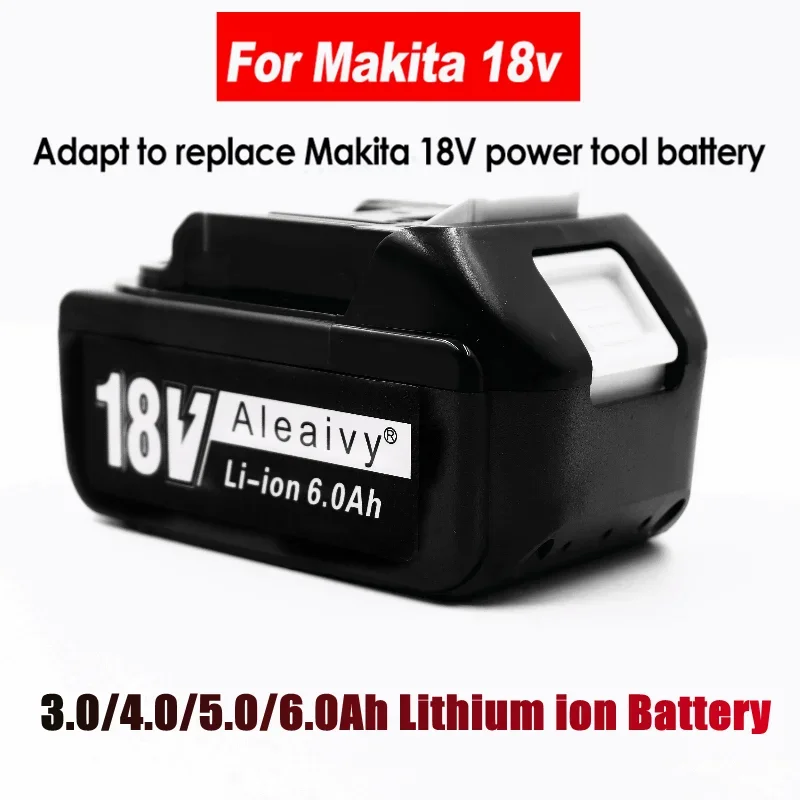 

Aleaivy BL1860 Rechargeable Battery 18 V 9.0Ah Lithium Battery for Makita 18v Battery BL1840 BL1850 BL1830 BL1860B 3.0Ah 6.0Ah