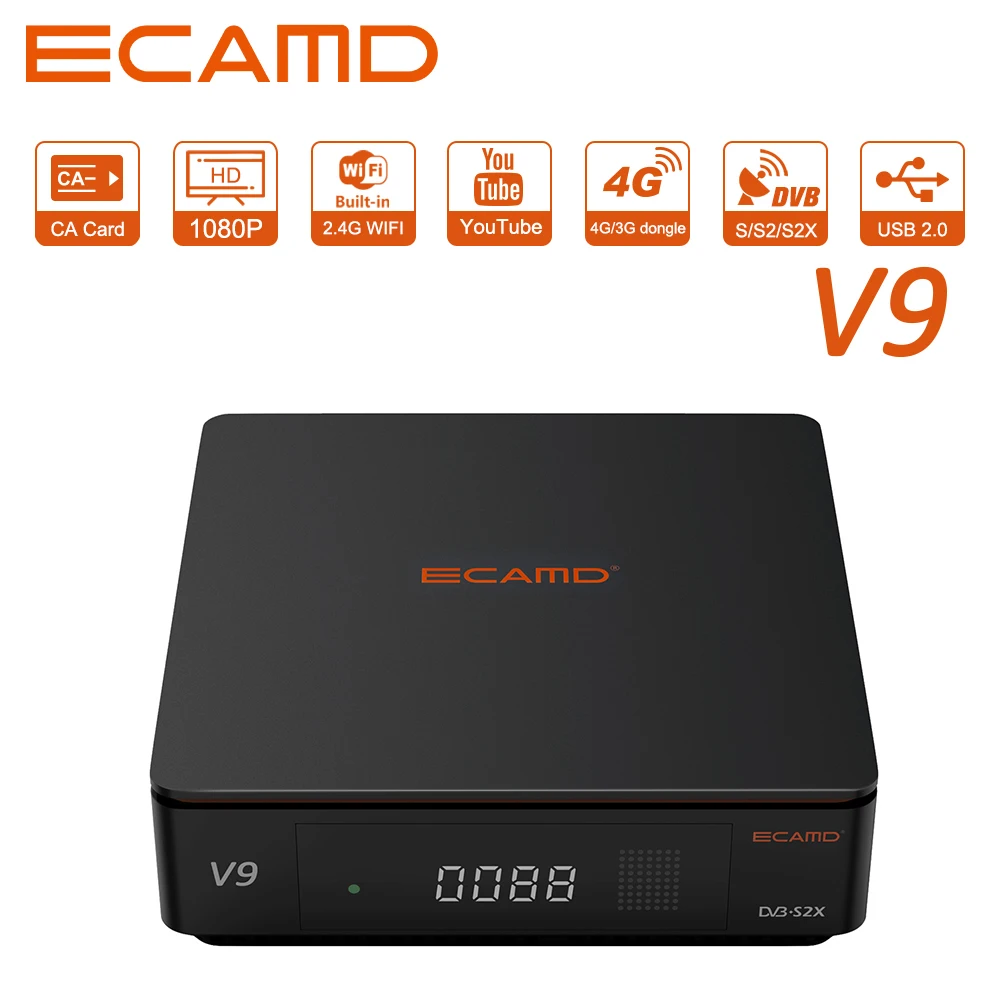 ECAMD V9 Prime Satellite Receiver, DVB-S/S2/S2X, multi stream/T2-MI, Free upgrade of ECAMD version Supported Mars versions