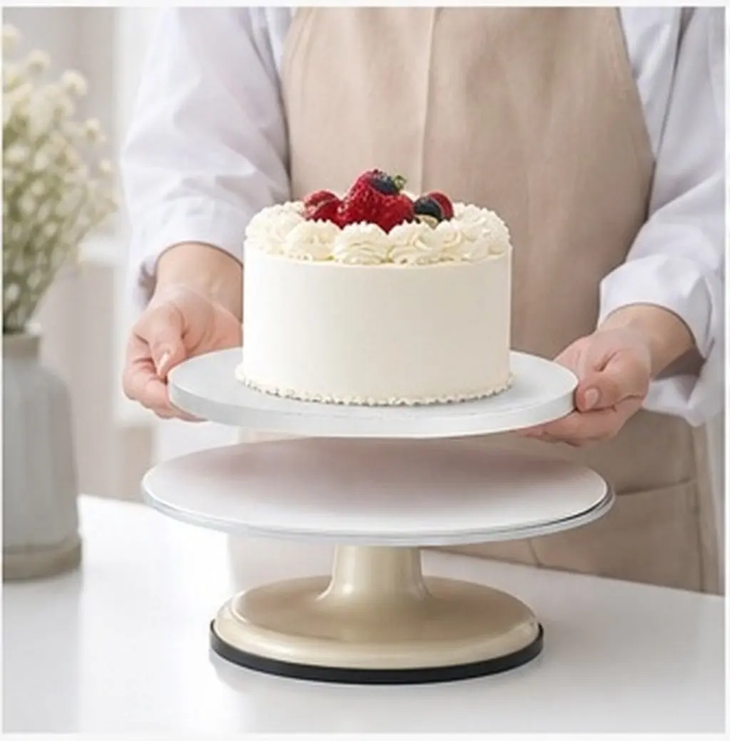 10Pcs Extra-Sturdy Round Cake Boards Non-Stick Paper Cake Drums Large Size for Multi-Tier Cakes Wedding Birthday Display Baking