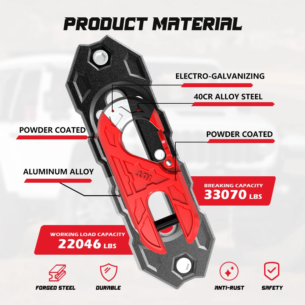 

Ambull 4WD Off-Road Vehicle Accessories-New Aluminium Winch Rope Guide & Fairlead for Synthetic Winch Rope