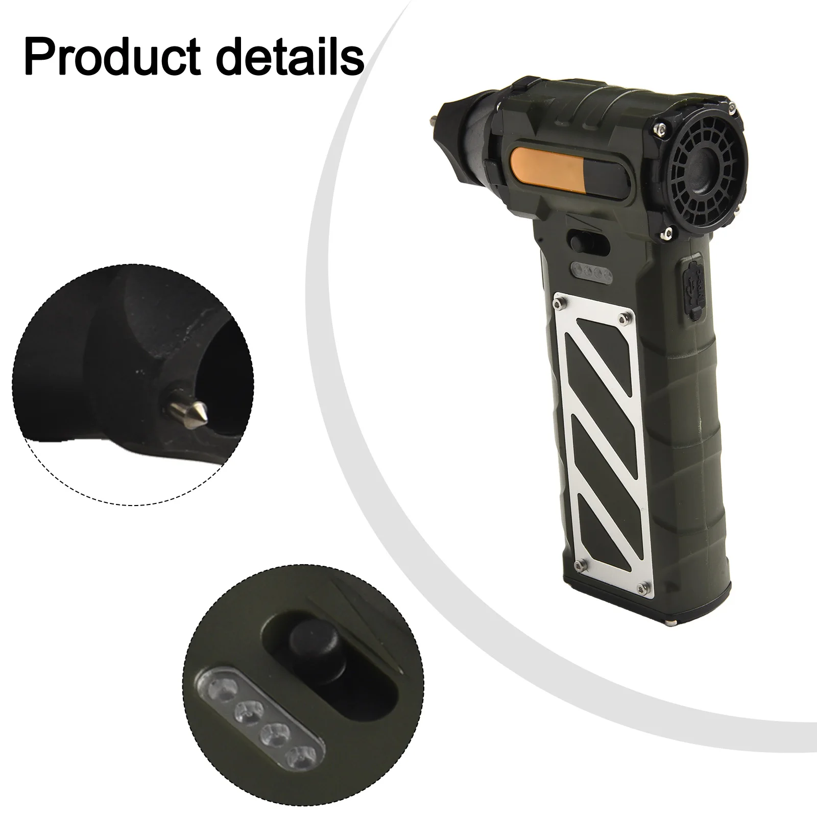 Approx. 15*10*5cm Portable Air-Blower High Speed Dust Collector Over-Temperature Protection Wear-Resistant Construction