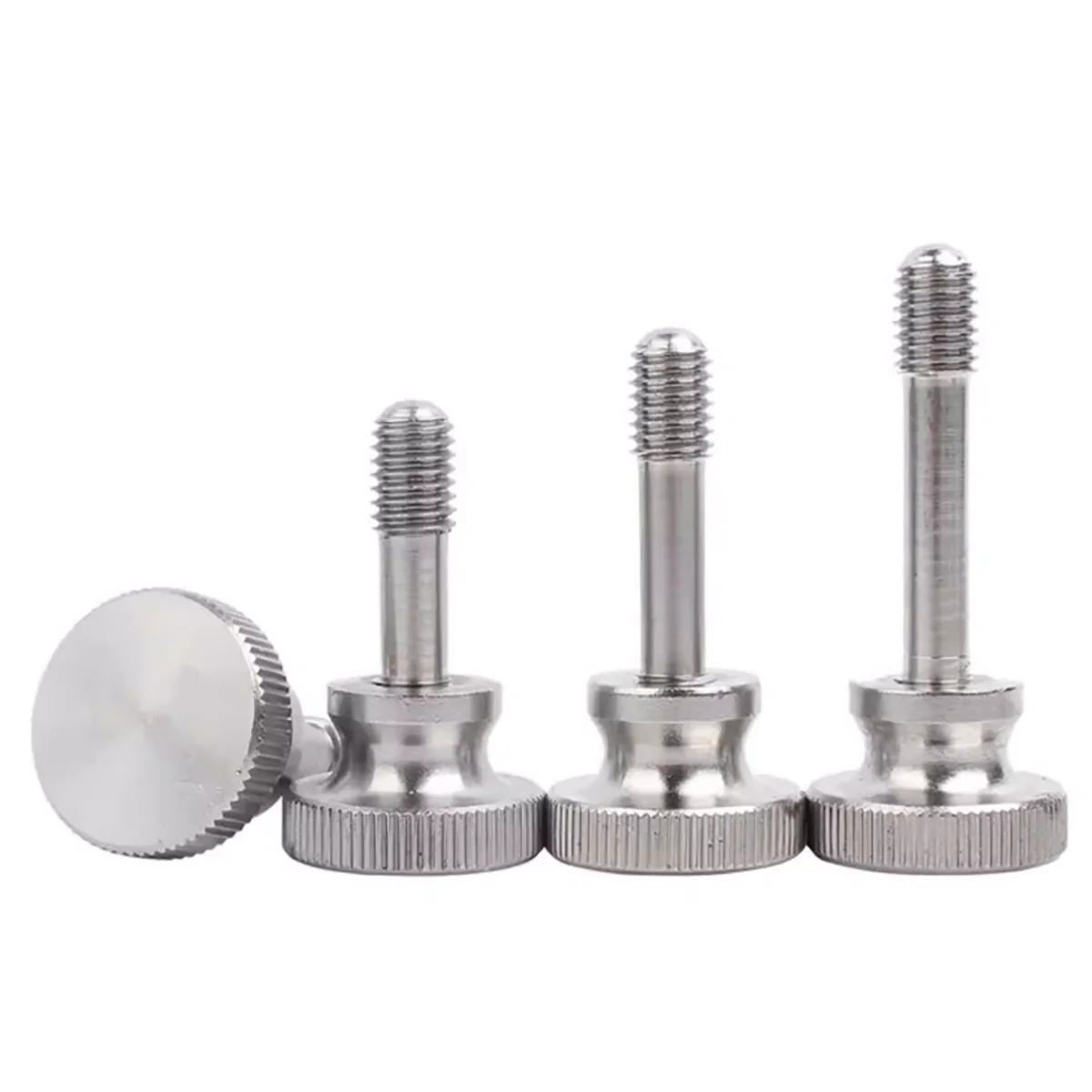 

M3 M4 M5 M6 M8 304 Stainless Steel Knurled High Step Head Captive Hand Tighten Thumb Screw Thumb Anti-loosening Screws Bolts