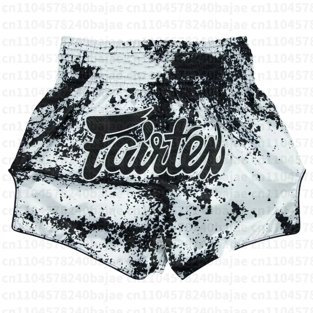 Neue Muay Thai Shorts Quantum Herren Kinder Oversize Atmungsaktive Schnelltrocknende Achteckige Käfig-Trainingsshorts – Detail 3