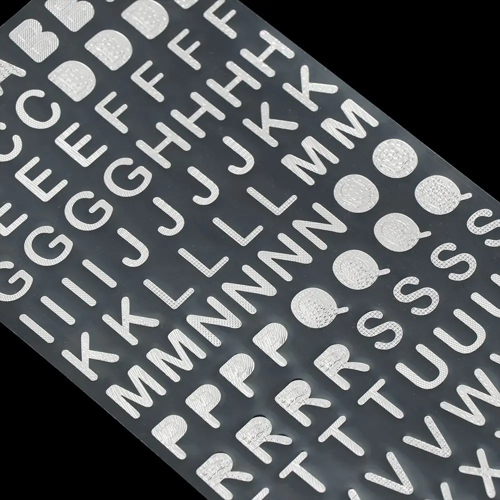 DIY Gold Scrapbook Hand Book Notebook Decor Planner Number sticker Twinkle stickers Letter Self Adhesive