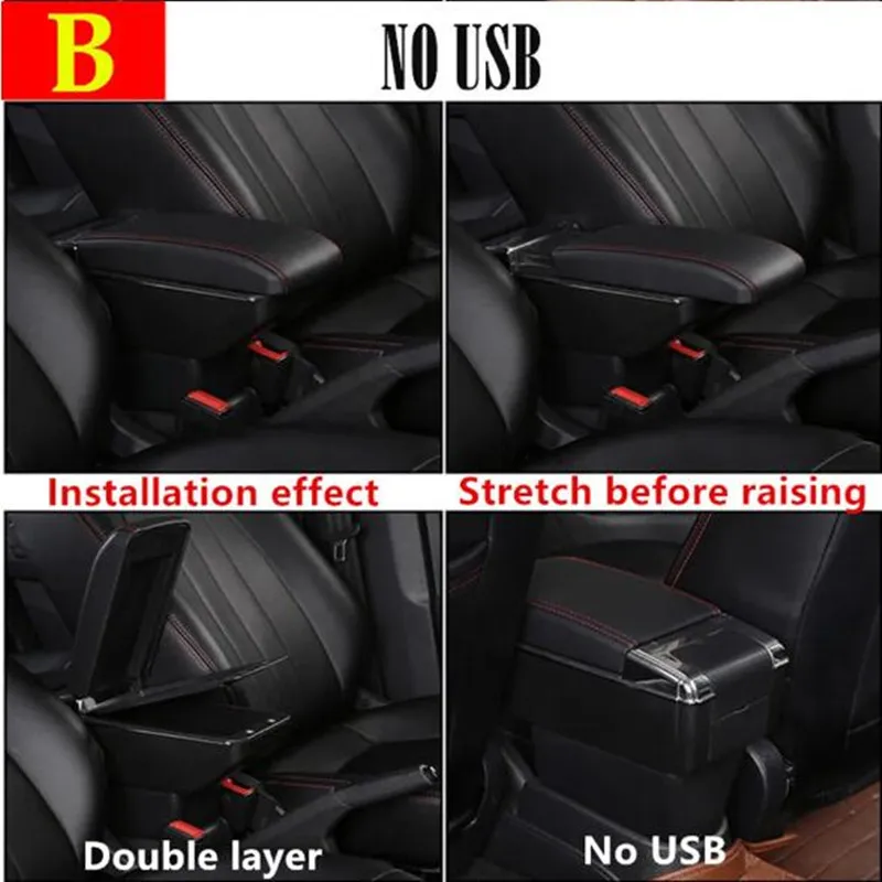 For Hyundai I20 Armrest Box For Hyundai I20 Car Armrest Center Storage box Interior Dedicated Retrofit parts Car Accessories