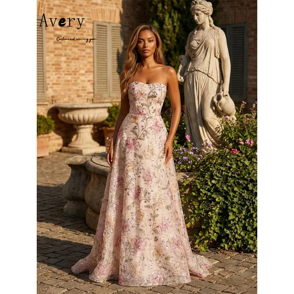 

Avery Custom A Line Sweetheart Embroidery Off the Shoulder Evening Dresses for Women Party Dresses Luxury 2026 Ball Gown Dress