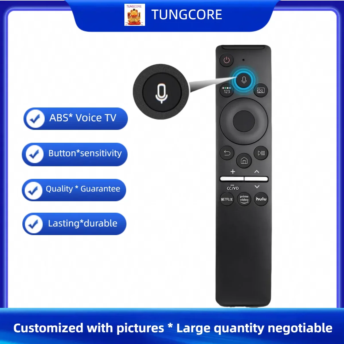 BN59-01312A Voice Replacement Remote Control for Samsung Smart QLED TV QN65Q80R QN65Q80RAFXZA QN55Q60R QN65Q70RAFXZA QN82Q70R