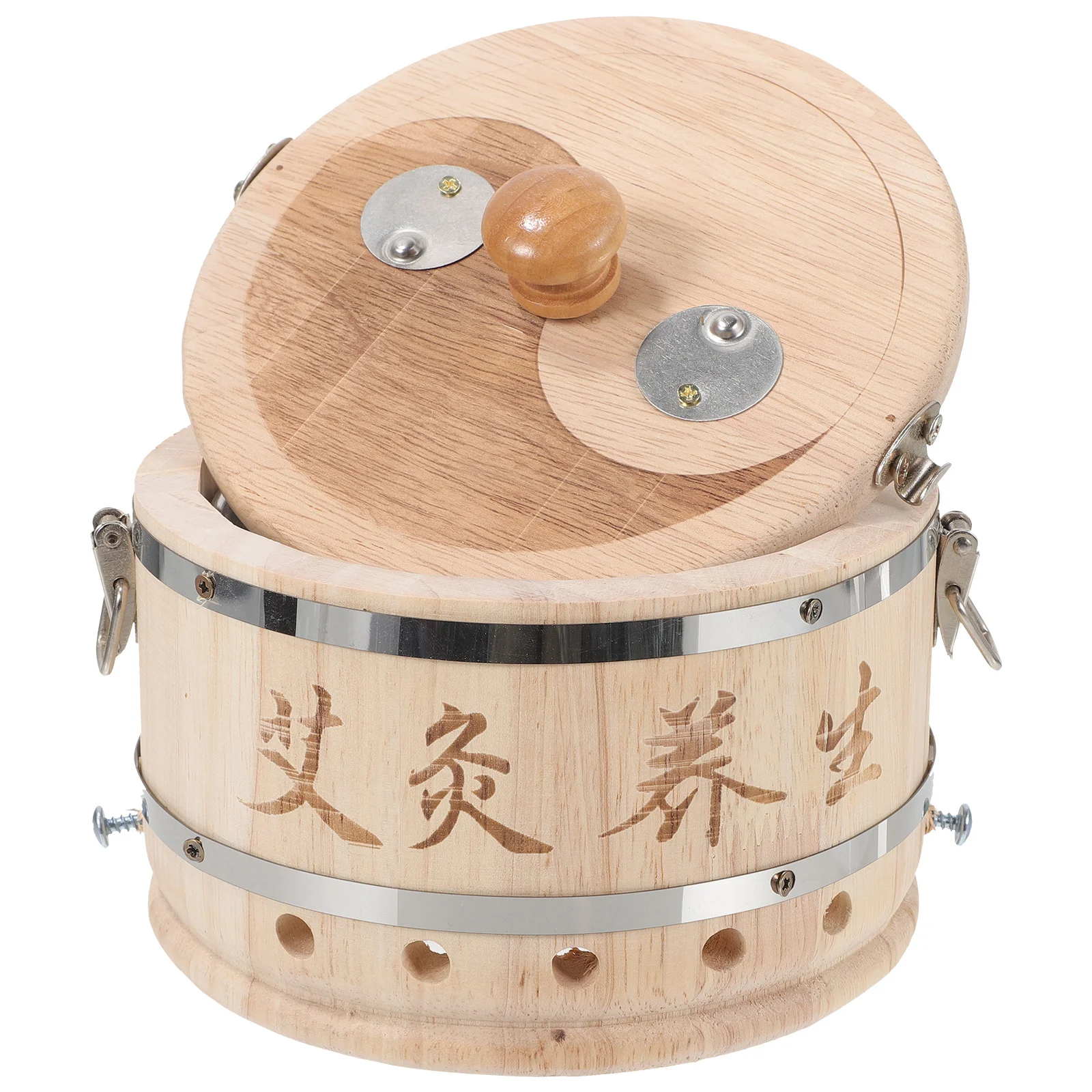 

Wooden Moxibustion Burner Box Compact Portable Moxibustion Case for Abdomen Neck Back Body Adjustable Anti-Scald Moxa Box