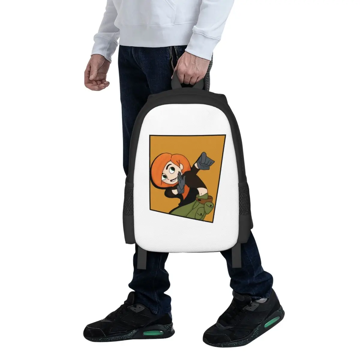 

Kim Possible - Comic Panel Style Student Backpack School Bag Hiking Travel Daypack for Men Women Fashion Bookbag Shoulder Bags
