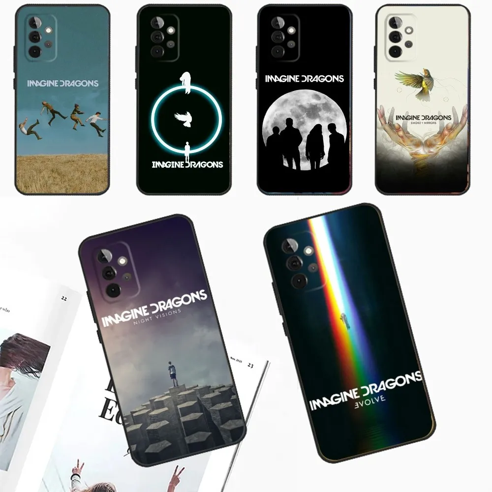 I-Imagine D-Dragons Night Visions Phone Case For Samsung Galaxy A13,A21s,A22,A31,A32,A52,A53,A71,A80,A91 Soft Black Phone Cover