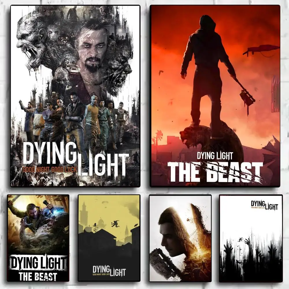 Плакат D-Dying Light The Beast, идеальная наклейка, самоклеящаяся, художественная, предназначенная для домашней столовой, офисных помещений