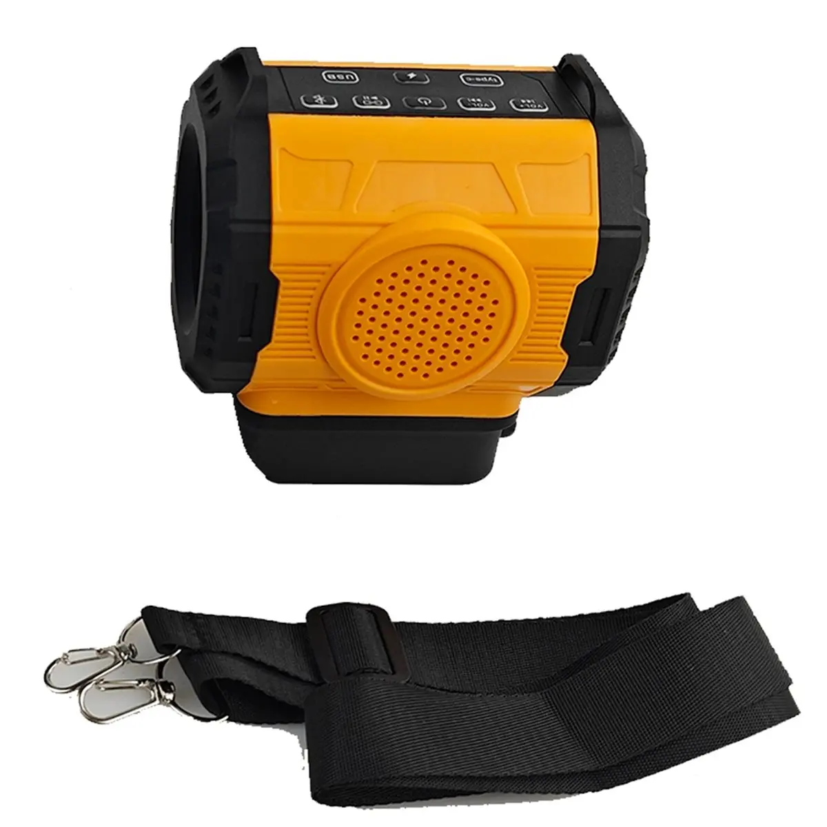 A003 Bluetooth Speaker for 18-20V Lithium Battery USB Type-C Port Charge Player for Karaoke Party