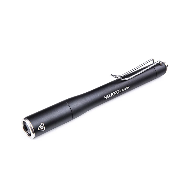 Nextorch K33UV Dual-gear UV LED Penlight, 365nm Wavelength, 1300mW, Detection for Fluorescence / Counterfeit, Exquisitely Small