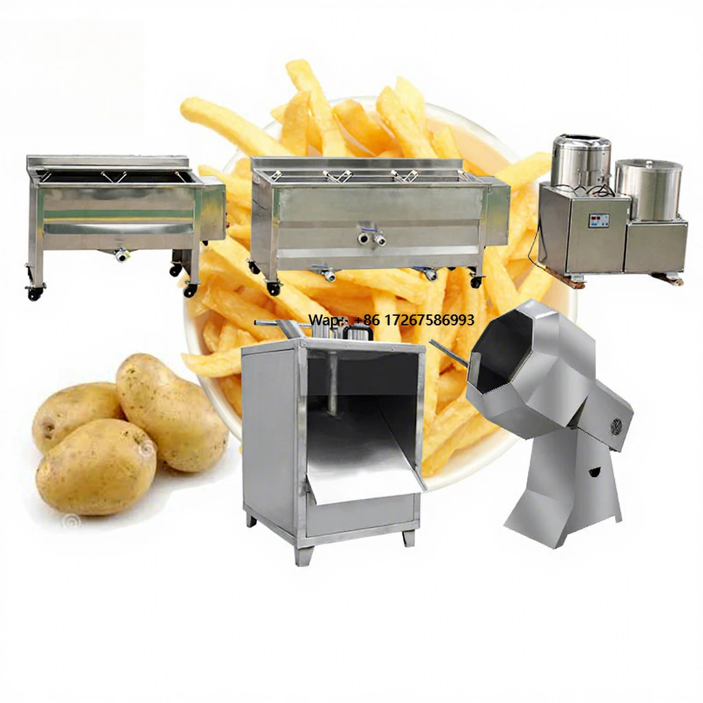 خط إنتاج البطاطس المقلية شبه الأوتوماتيكية آلة صنع تركية لرقائق البطاطس والمقالي الفرنسية ومصنع الوجبات الخفيفة