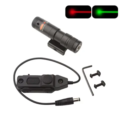 Red Dot Laser Sight 20mm Picatinny Rail Mount Hunting and Fishing Laser Collimator Lazer