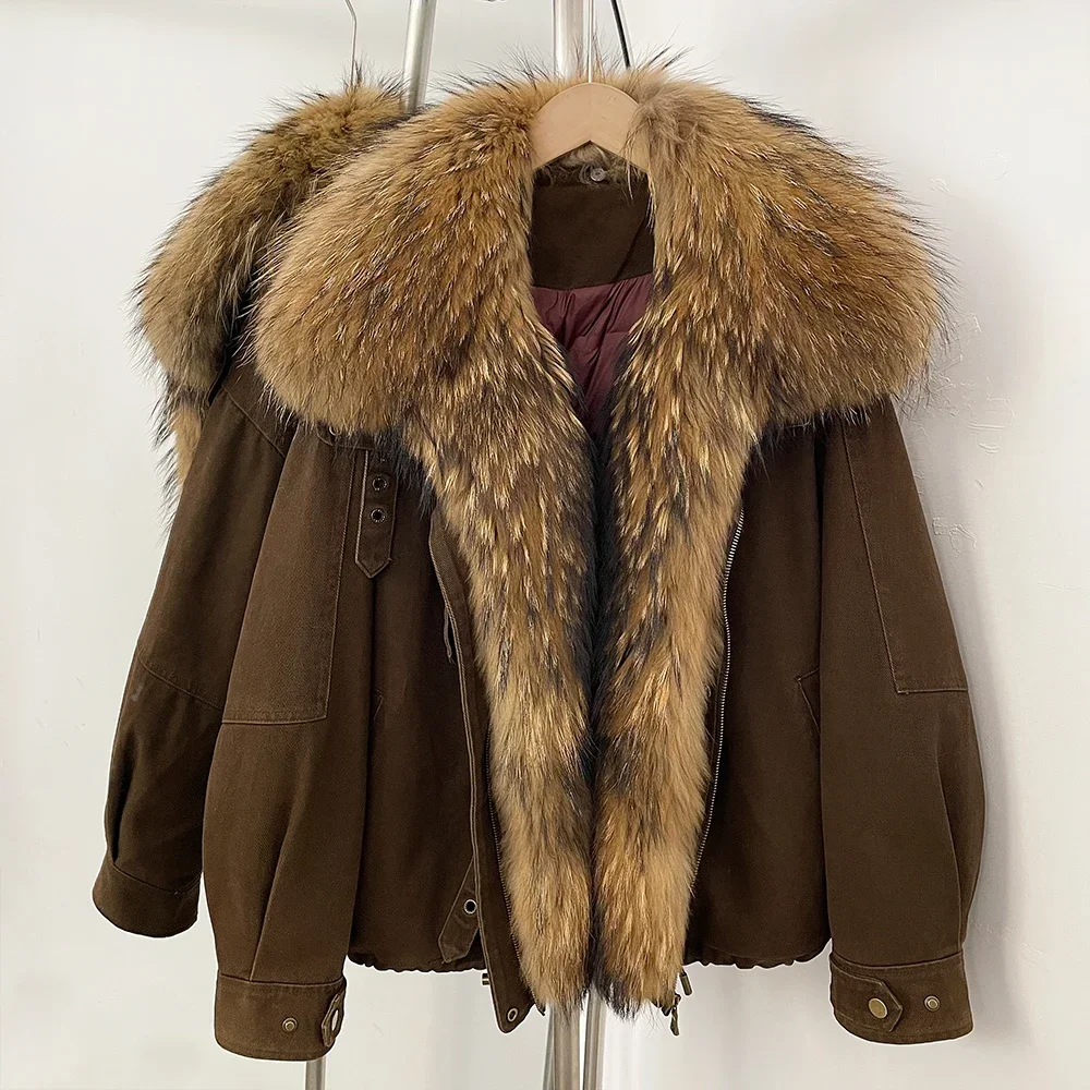 Women Jacket Fur coat Winter Down Jackets 2025 Luxury Puffer Jacket Woman Tweed Femme Offer and Liquidation All Cheap Outerwear